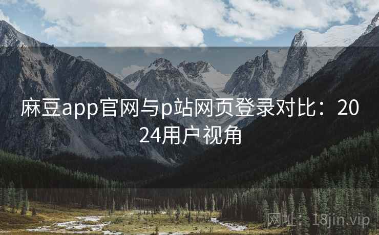 麻豆app官网与p站网页登录对比：2024用户视角